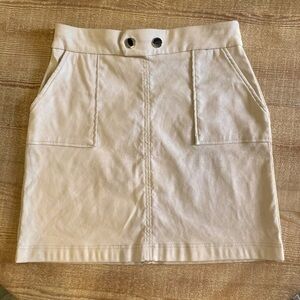 Tan Faux-Suede Skirt